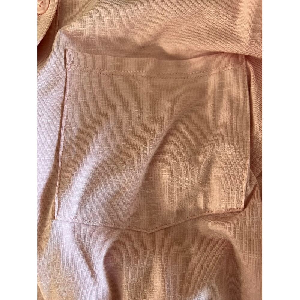 Belle by Kim Gravel Shirt XXS Mauve Slub Knit Button Front Long Sleeve Casual - Picture 8 of 12